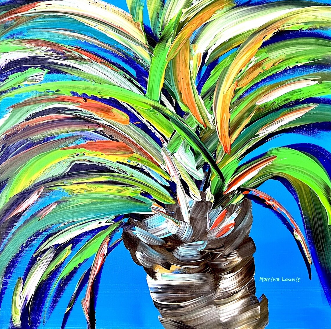 Palm Tree California Modern Tropical Art Print