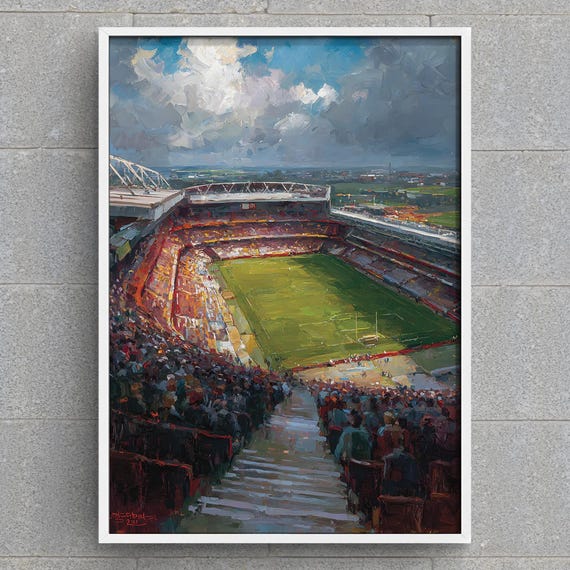 Wembley Stadium Art Print London Landmark Painting Iconic Football Ground Wall Rugby Sports Decor Instant Gift