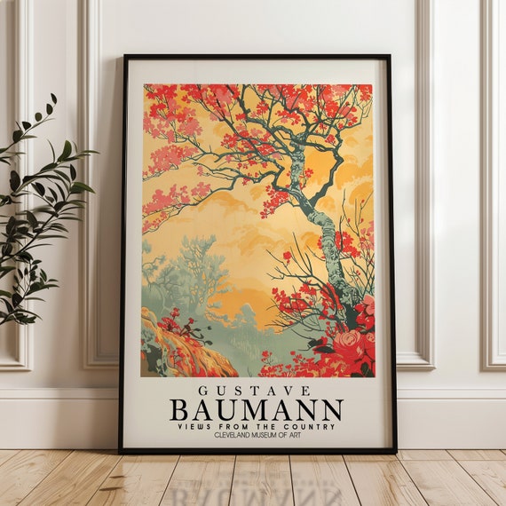 Gustave Baumann Fine Art Print Woodblock Poster Home Decor Nature Countryside Living Room Illustration Exhibition
