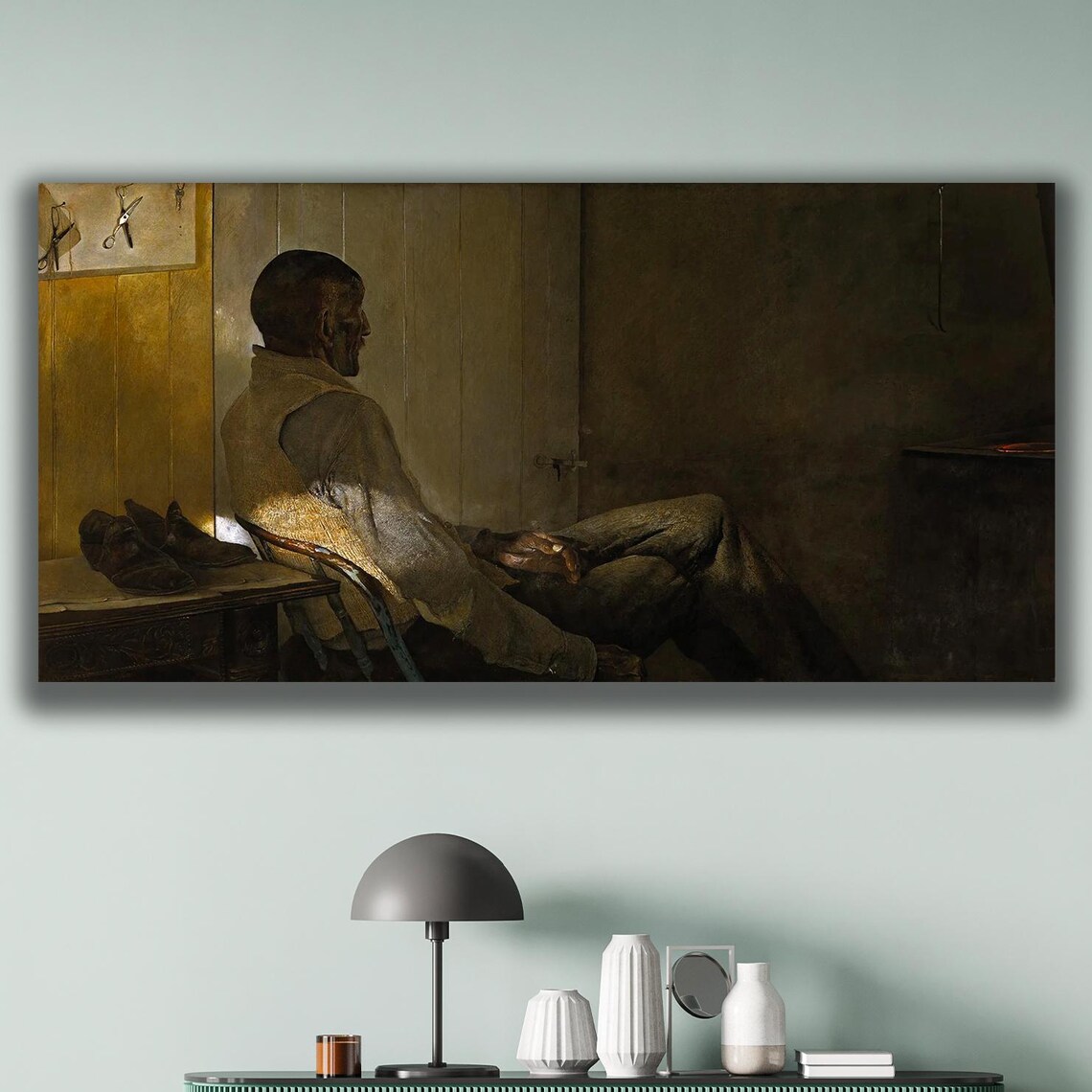 Andrew Wyeth-Inspired Realism Art Poster