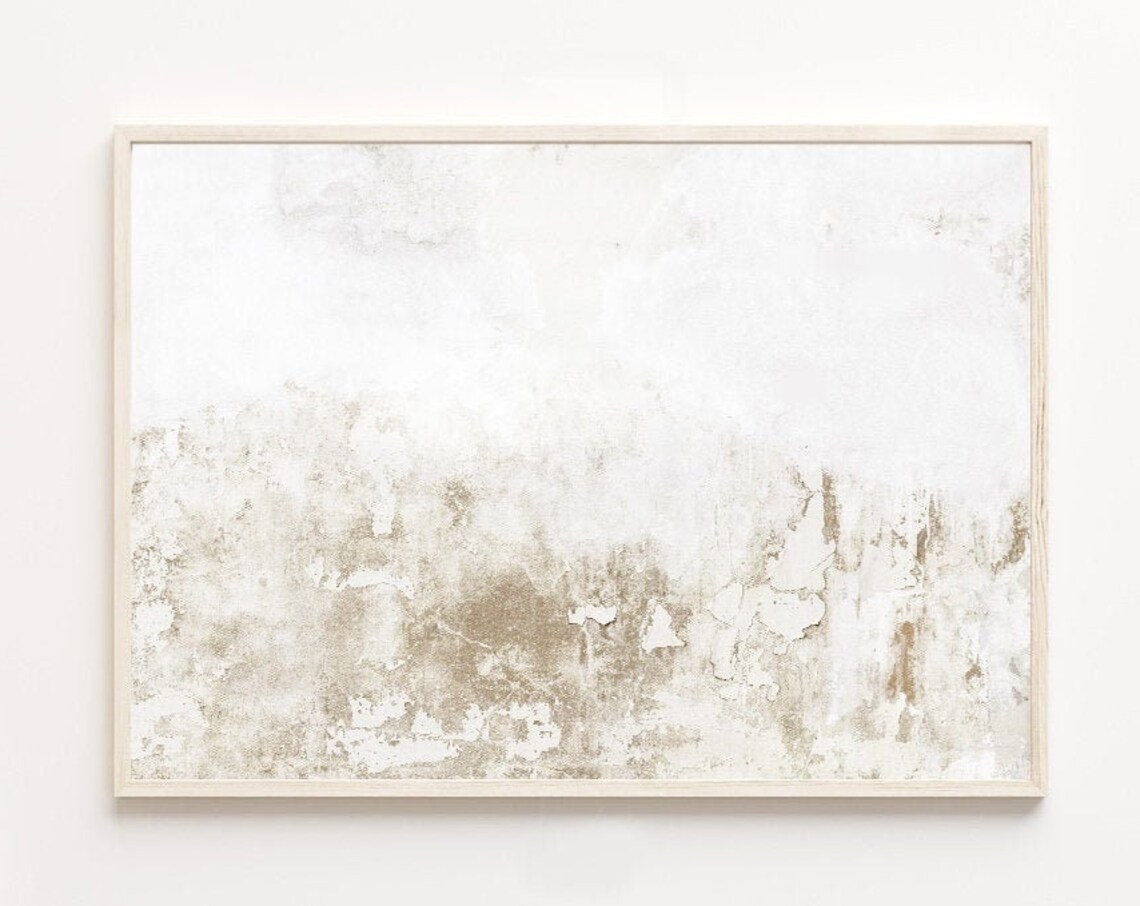 Abstract Print, Neutral Tones Minimalist Wall Art