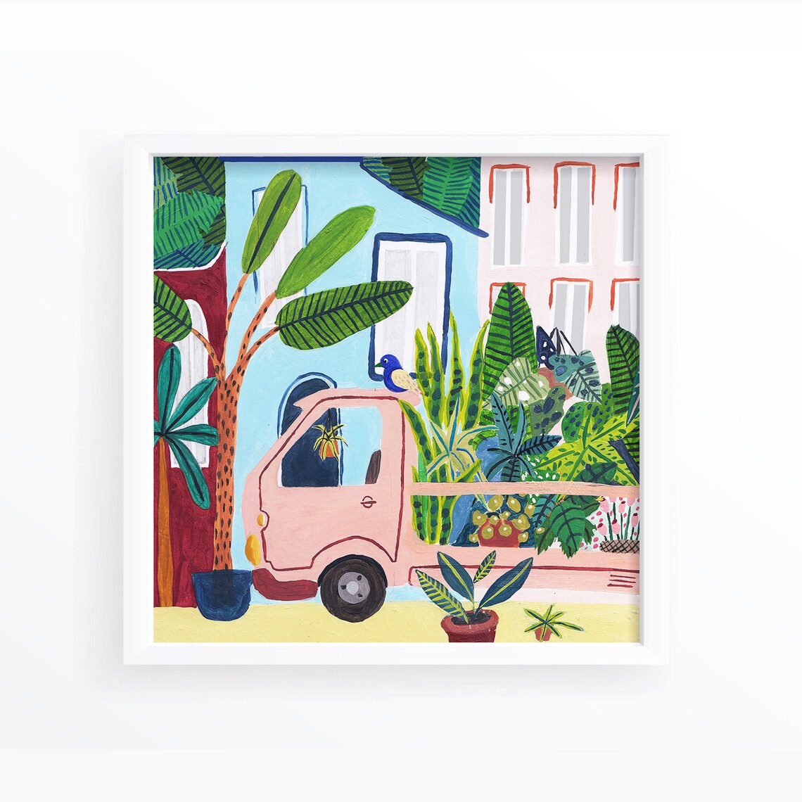 Jungle Delivery Botanical Illustration Art Print - Image 3
