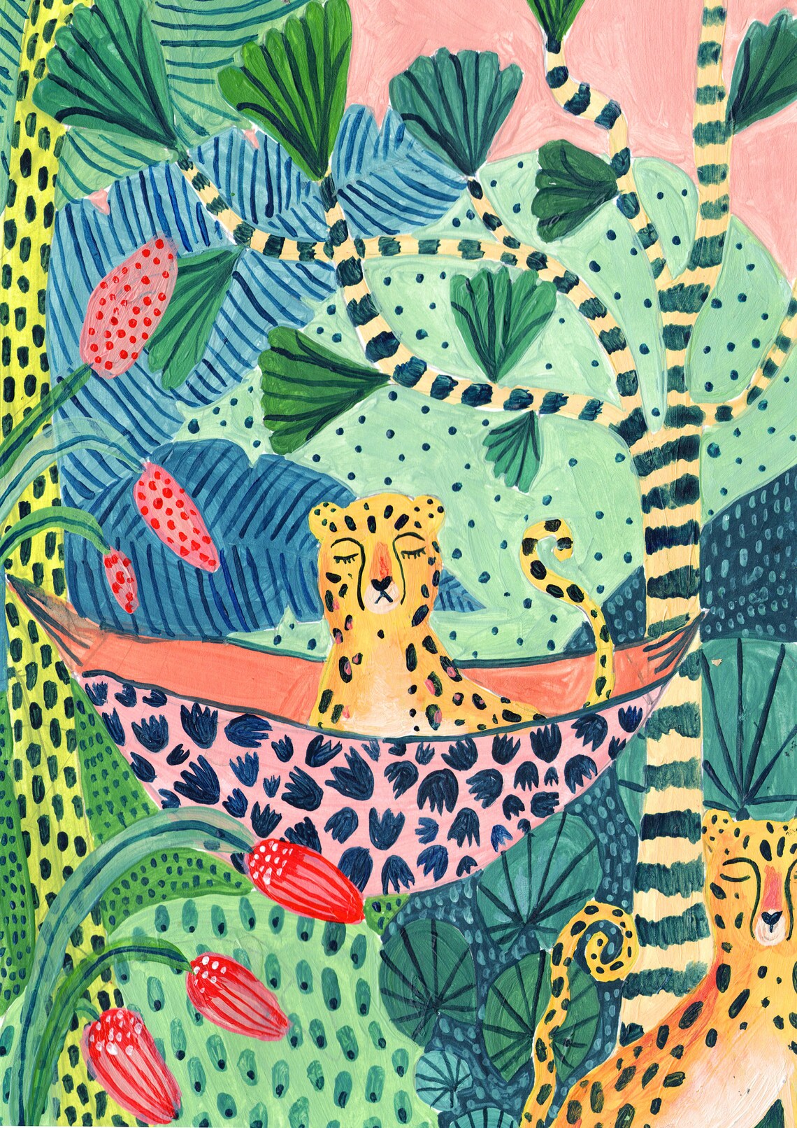 Leopard Print Jungle Safari Nursery Art Print - Image 2
