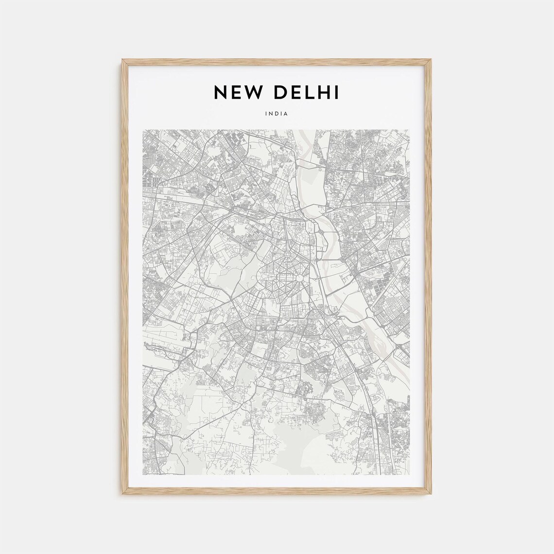 New Delhi Map Poster New Delhi Map Print New Delhi Personalized Map Art New Delhi Wall Art New Delhi Travel Poster Travel Gift