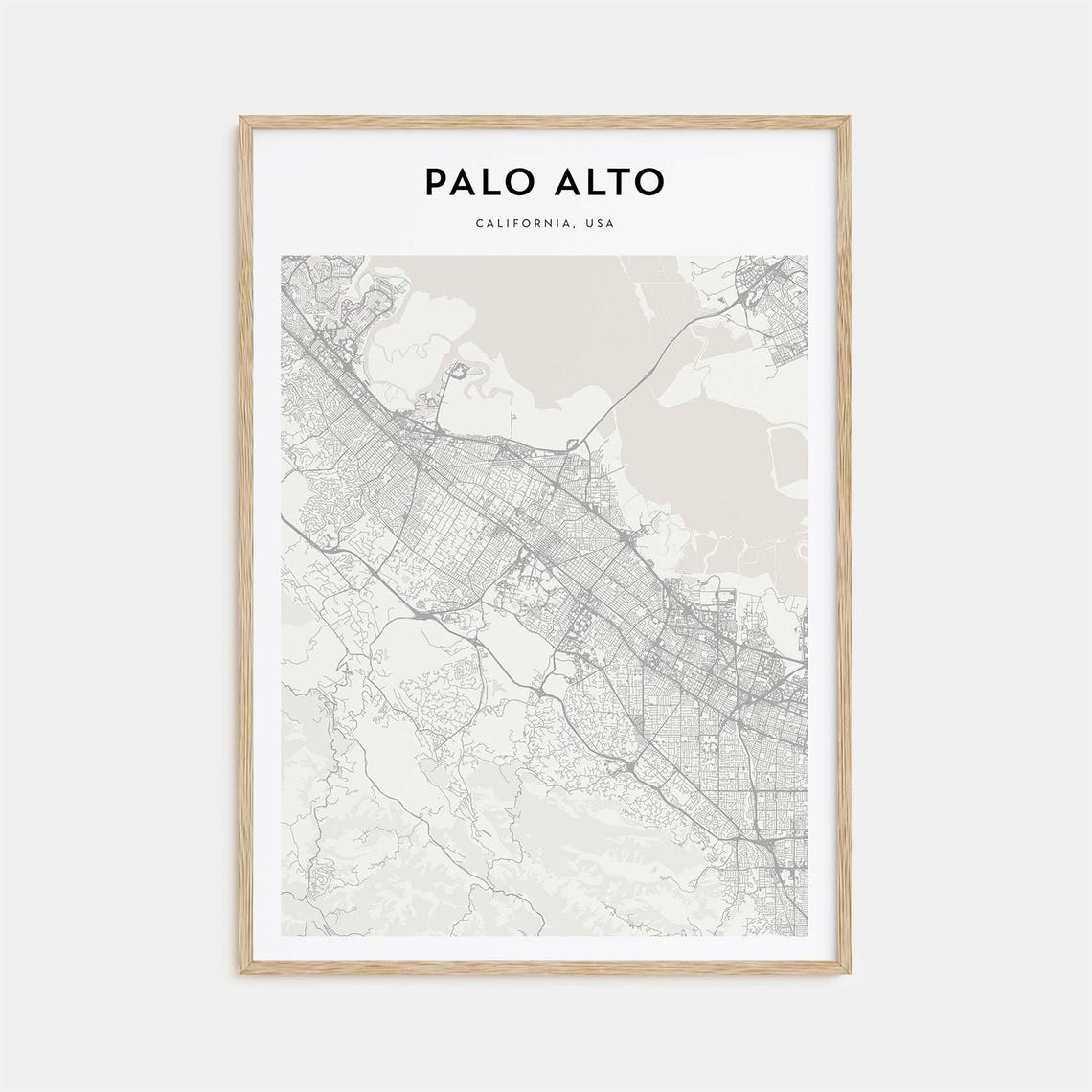 Palo Alto Map Poster Palo Alto Map Print Palo Alto Personalized Map Art Palo Alto Wall Art Palo Alto Travel Travel Gift California
