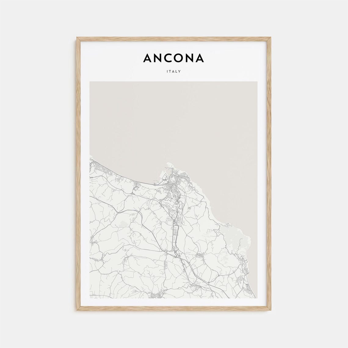Ancona Map, Personalized Travel Poster