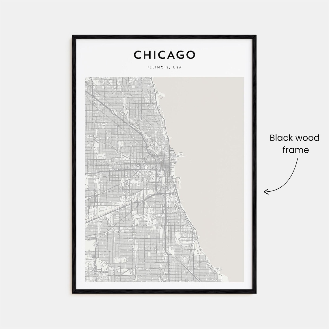 Chicago Personalized Map Art, Travel Poster - Image 3