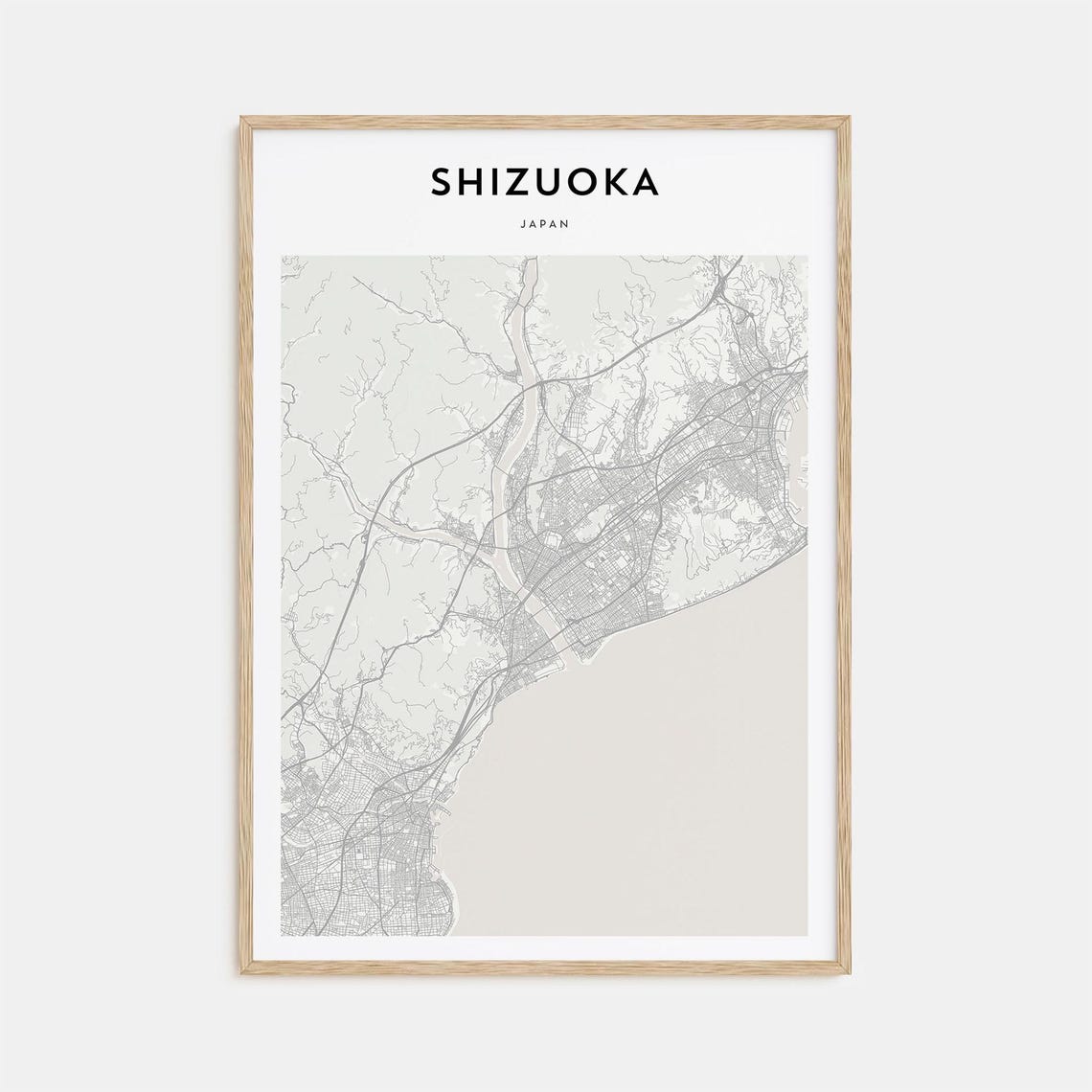 Shizuoka Map Poster Shizuoka Map Print Shizuoka Personalized Map Art Shizuoka Wall Art Shizuoka Travel Print Japan