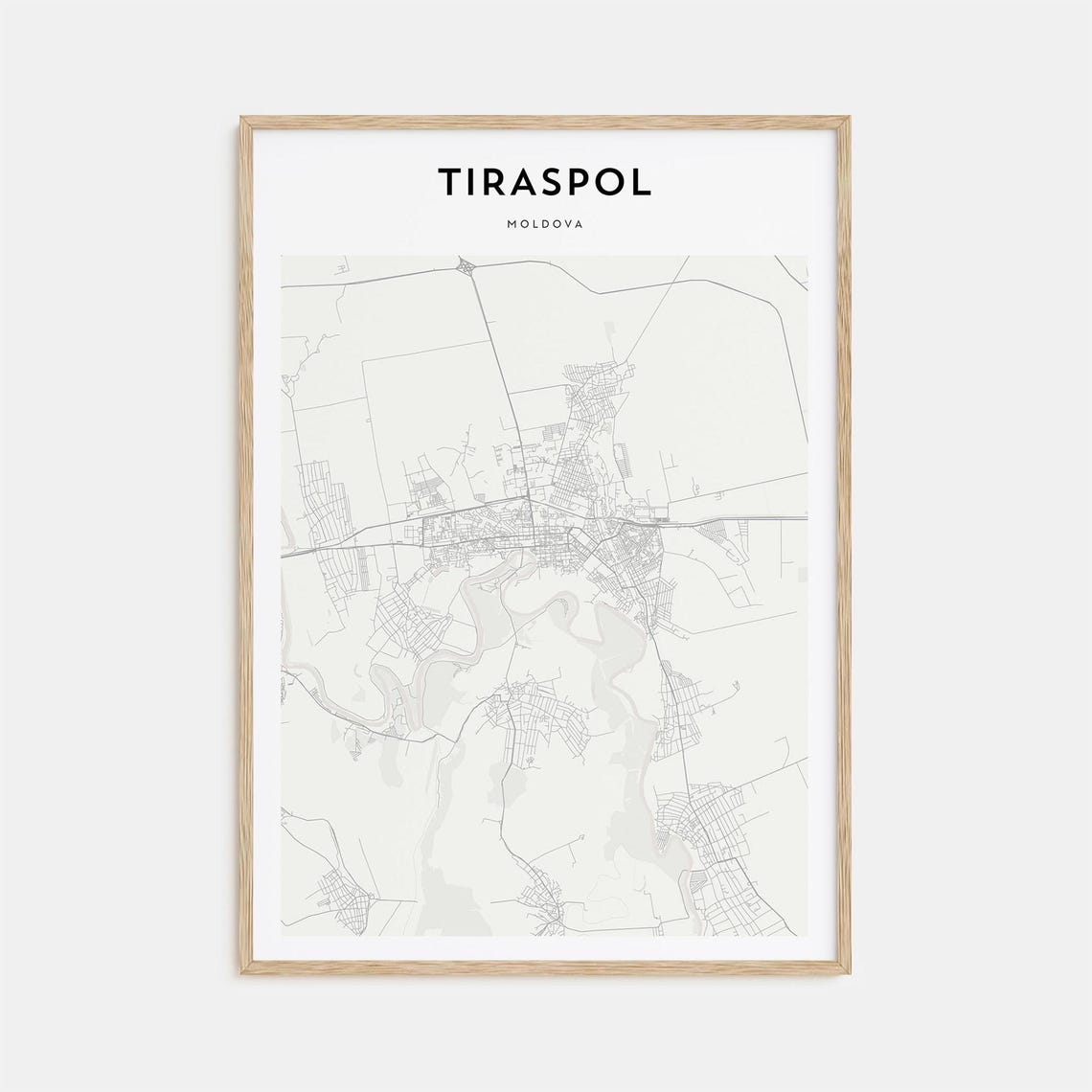 Tiraspol Personalized Map Travel Poster