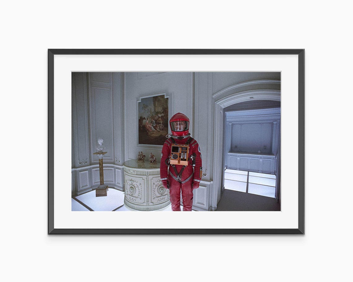 2001 A Space Odyssey Dave Bowman Red Spacesuit Film Still Poster