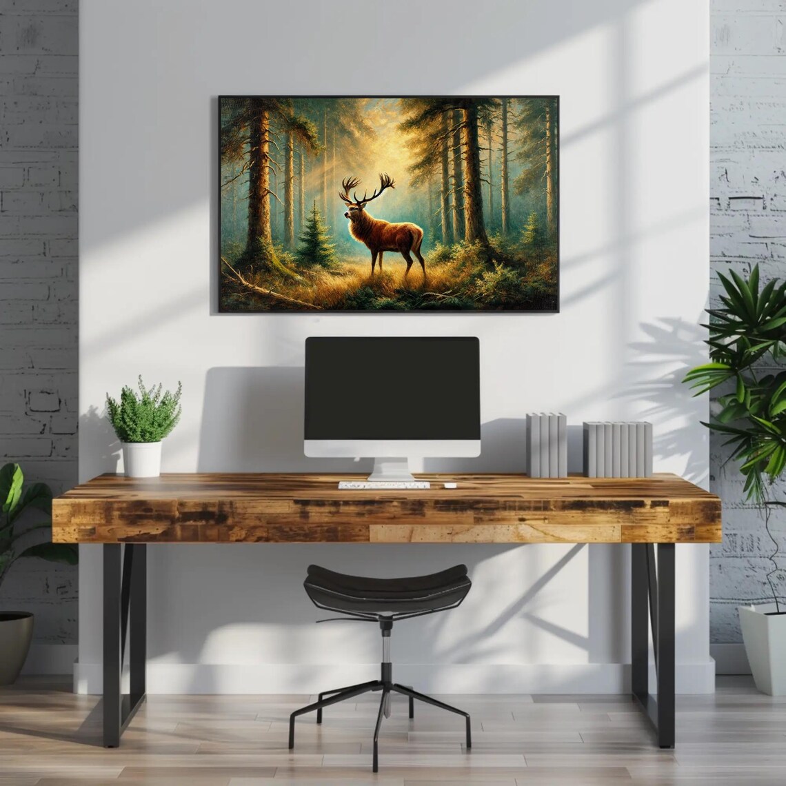 Buddha Portrait Painting, Buddhist Wall Art - Image 3
