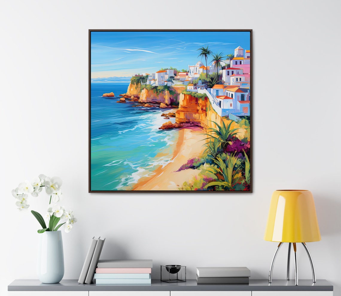 Algarve Wall Art Portugal Travel Print Algarve Large Art Print Algarve Painting Algarve Poster Wall Art - Image 4
