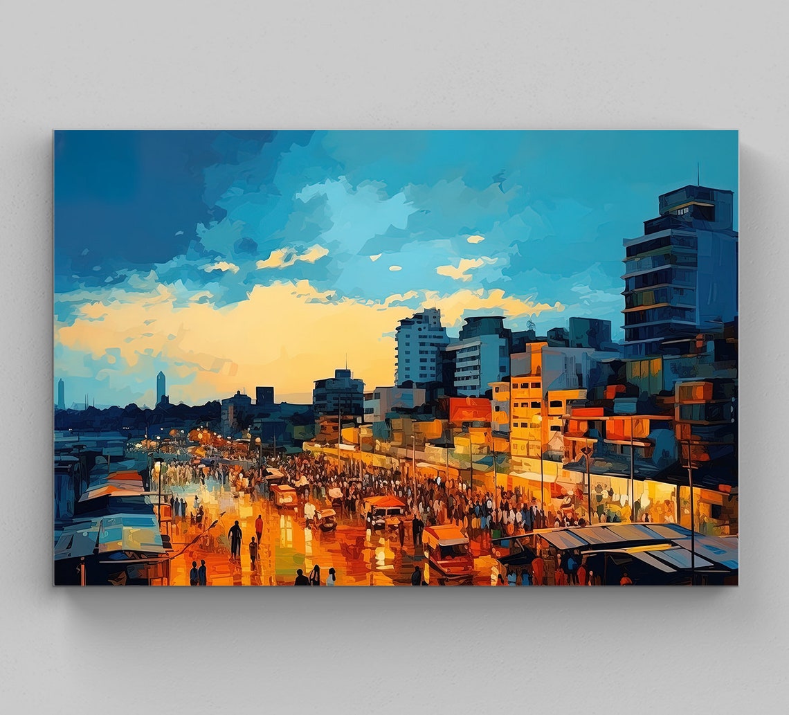 Bangladesh Art Print Bangladesh Art Bangladesh Poster Bangladesh Painting Bangladesh Print Large Wall Art