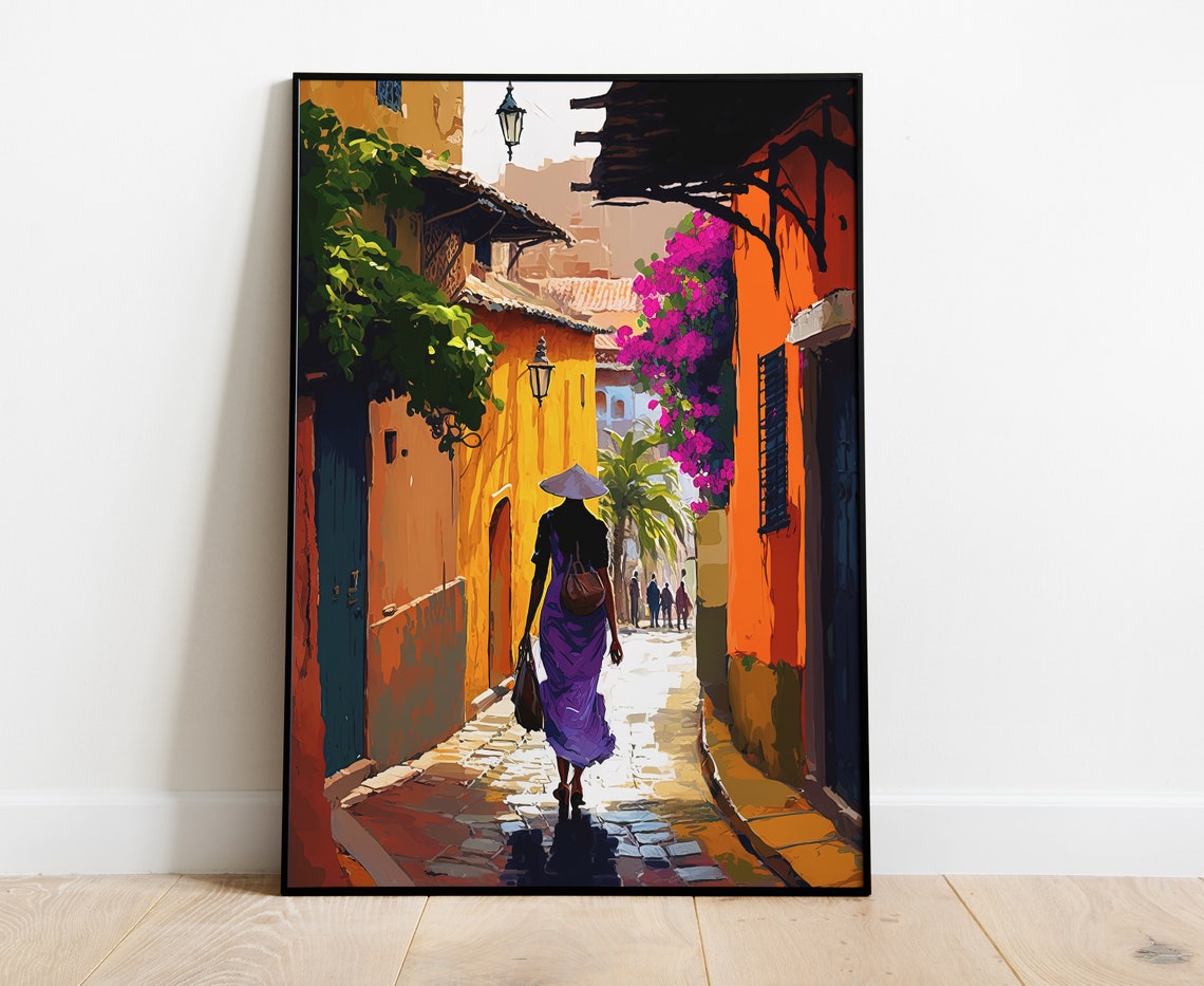 Colombian Art Colombia Print Cartagena Travel Print Caribbean Art Deco Poster Caribbean Travel Print Colombia Wall Decor - Image 5