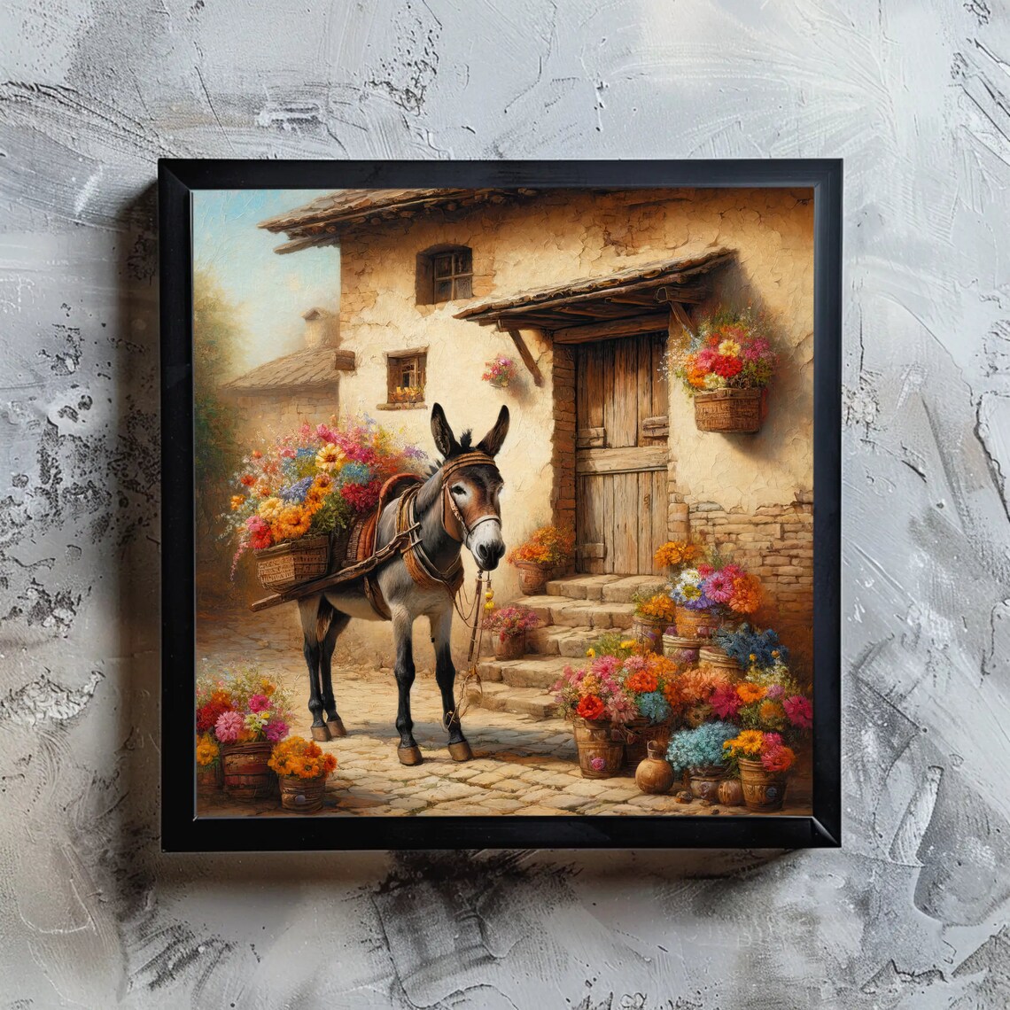 Burro Charm Mexican Donkey Art Print, Rustic Decor - Image 4