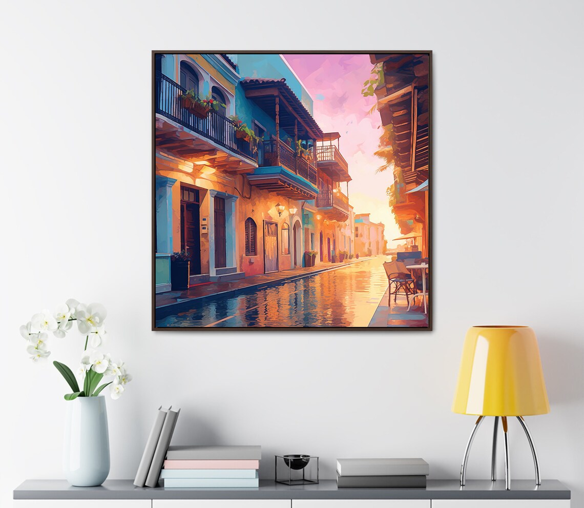 Cartagena Art Deco Travel Poster, Caribbean Colombia - Image 2