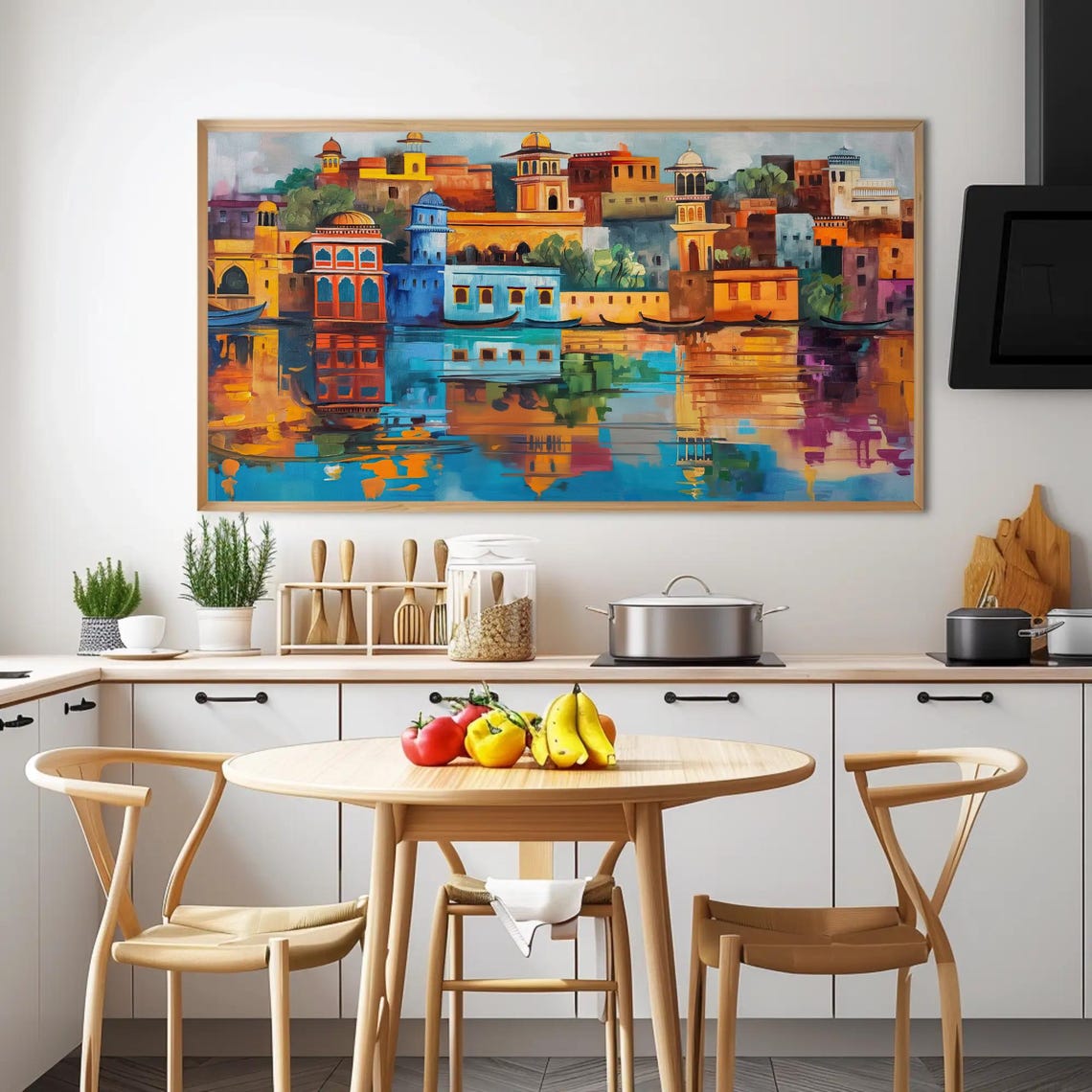 Jaipur Waterfront Palaces Reflected In Golden Sunset Light Poster - Image 5