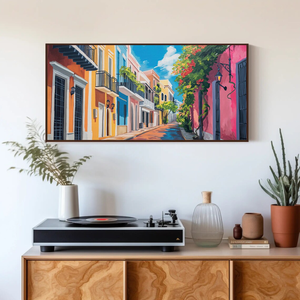 San Juan Oil Painting Poster, Puerto Rico Caribbean - Image 2
