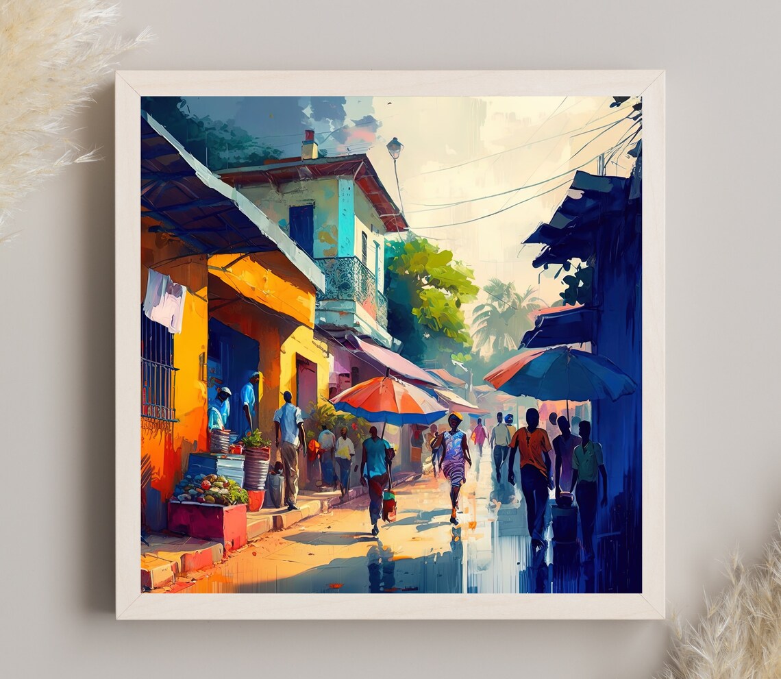 Haiti Street Art Print, Haitian Home Wall Decor - Image 5