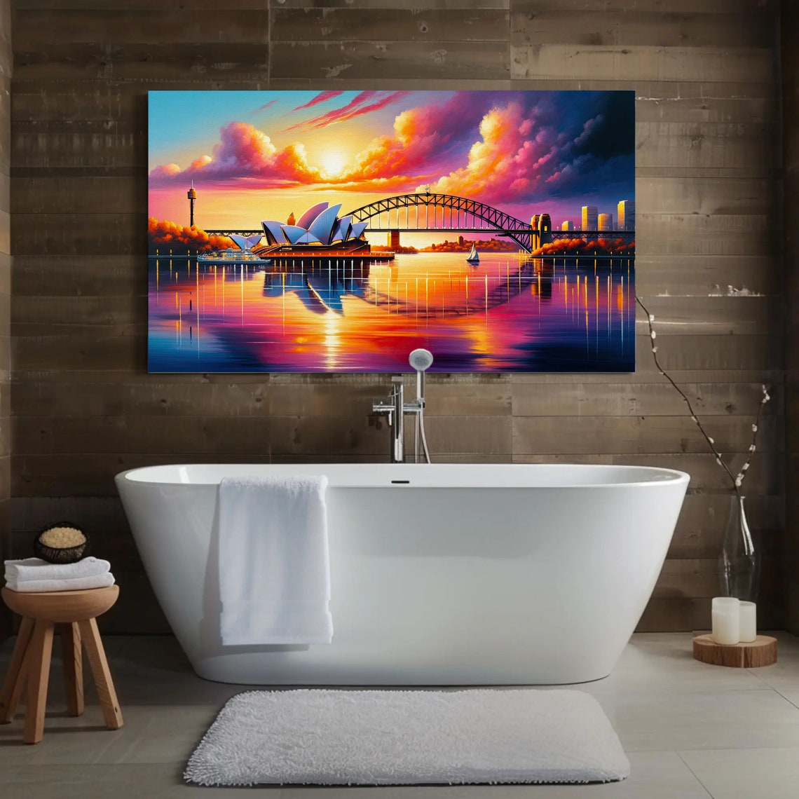 Sydney Harbour Sunset With Opera House and Harbour Bridge Poster - Image 2