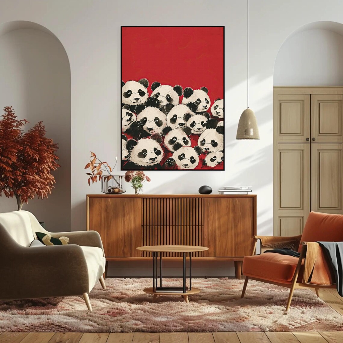 Panda Abstract Wall Art, Minimalist Modern Decor - Image 4