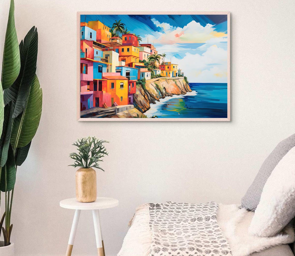 Puerto Rico Wall Art Large Print San Juan Poster San Juan Painting San Juan Print San Juan Travel Art Puerto Rican Gift - Image 3