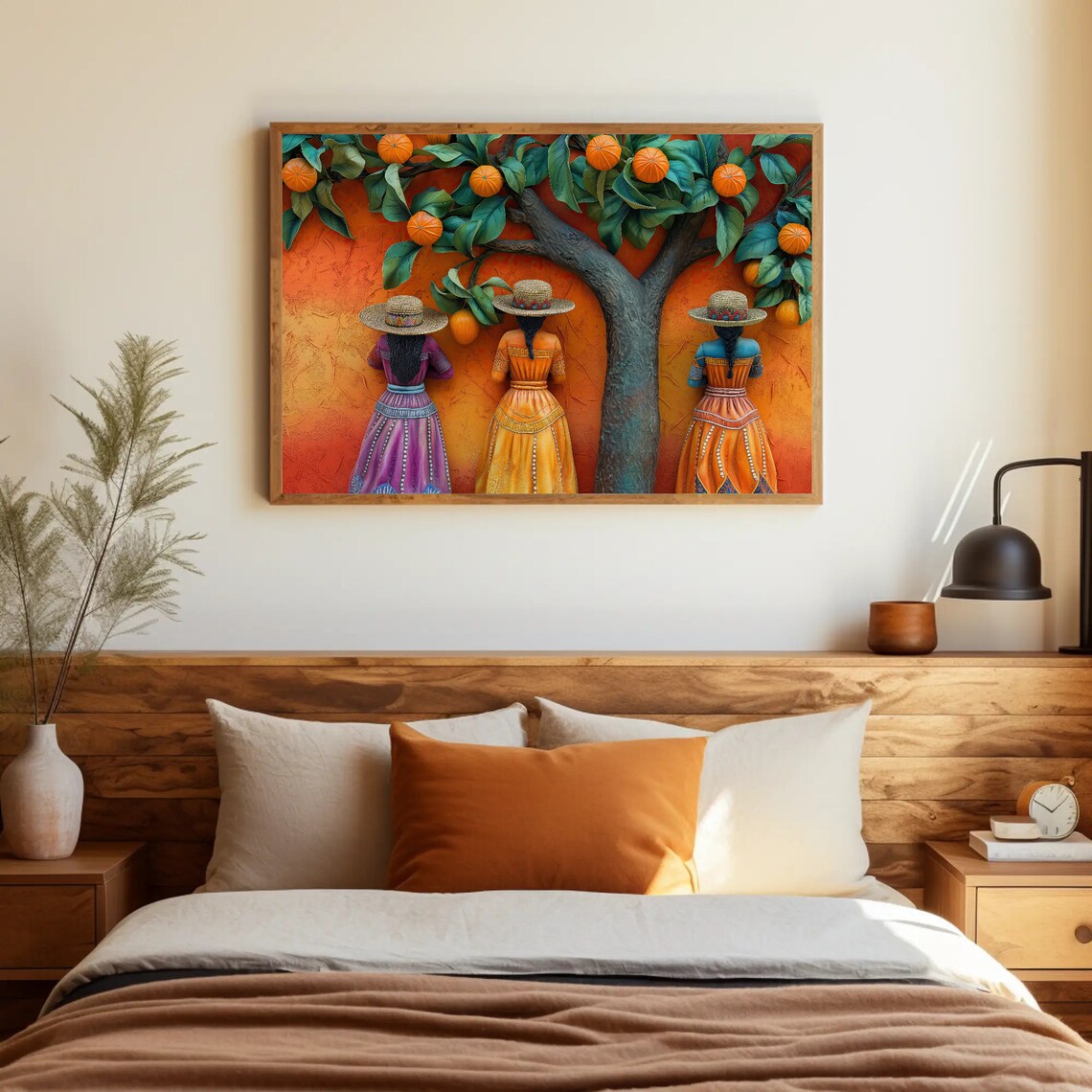 Mexican Woman Art Print, 3D Illusion Style - Image 4