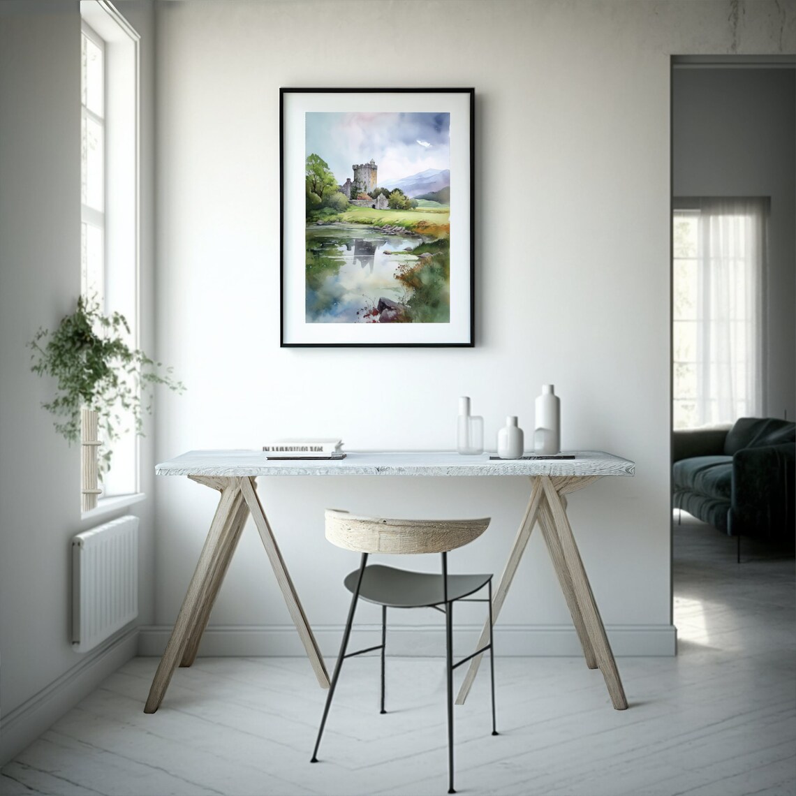Ireland Watercolor Art Print, Travel Poster - Image 2