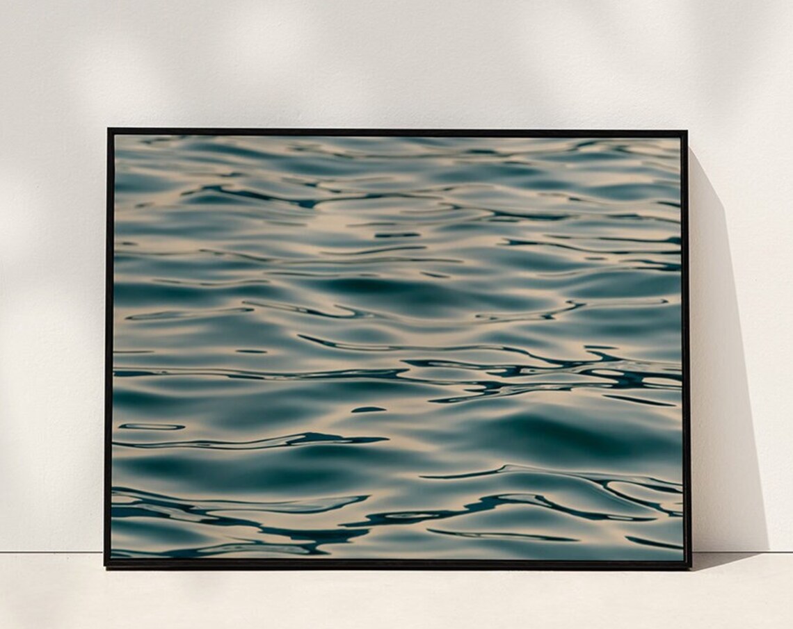 Water Reflections Coastal Photography Art Print