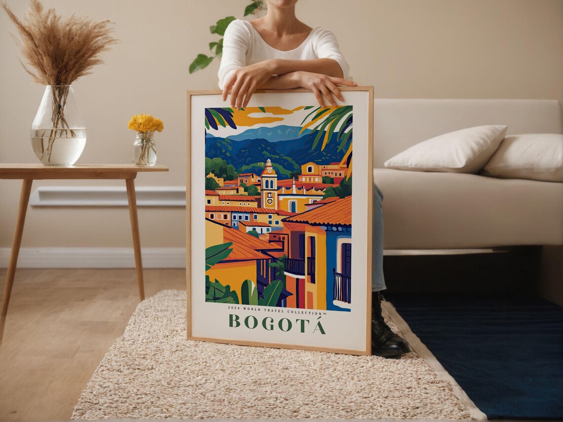Travel Art Retro Poster, Vintage Landscape Gift