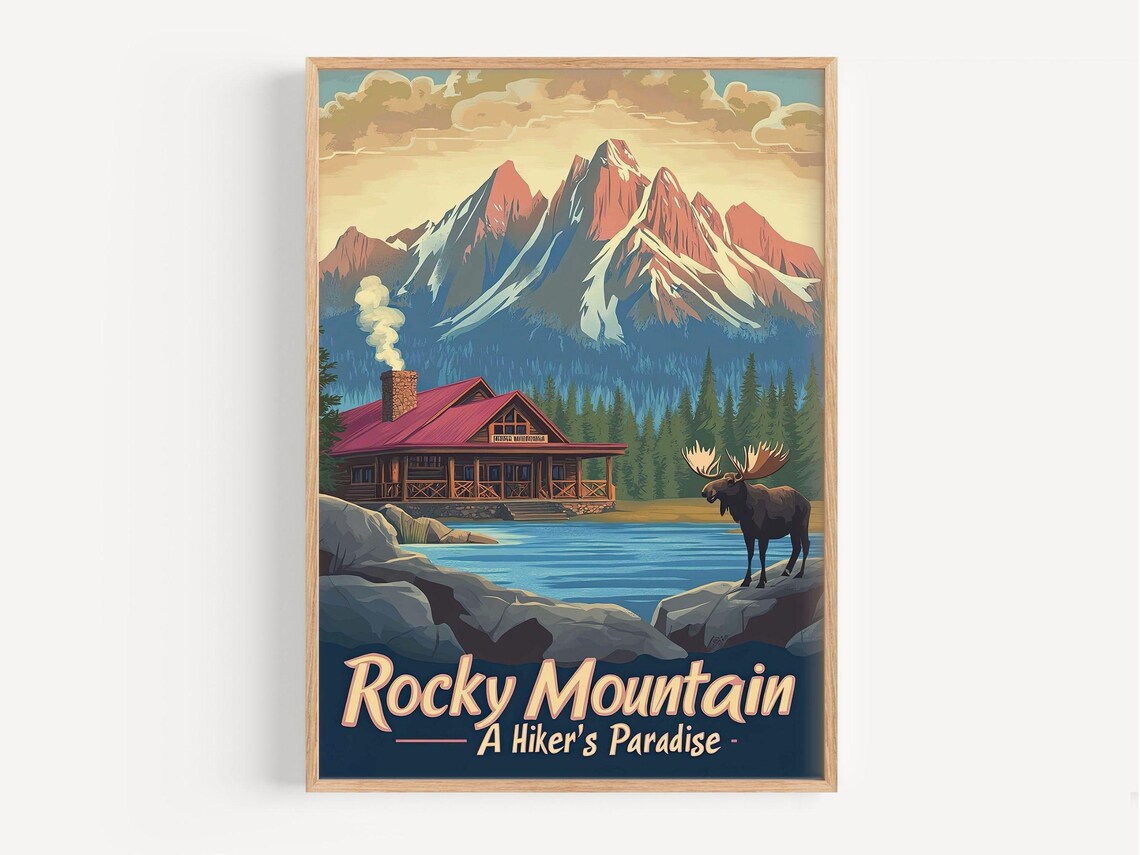 National Park Retro Travel Poster, Vintage Landscape - Image 2