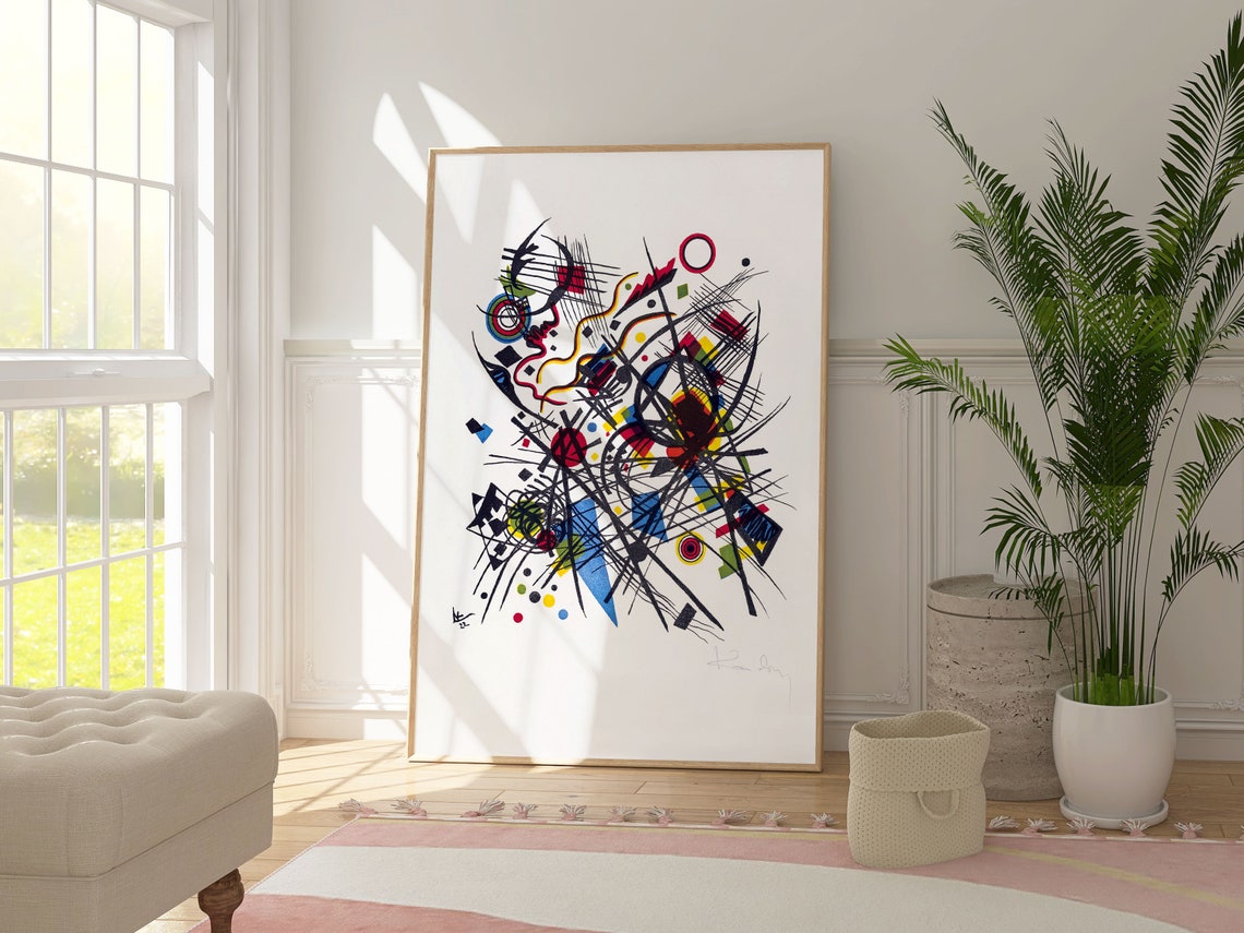 Wassily Kandinsky Lithography Abstract Poster Modern Contemporary Wall Art Decor Geometric 20 Century Art Original Gallery Art Gift - Image 2
