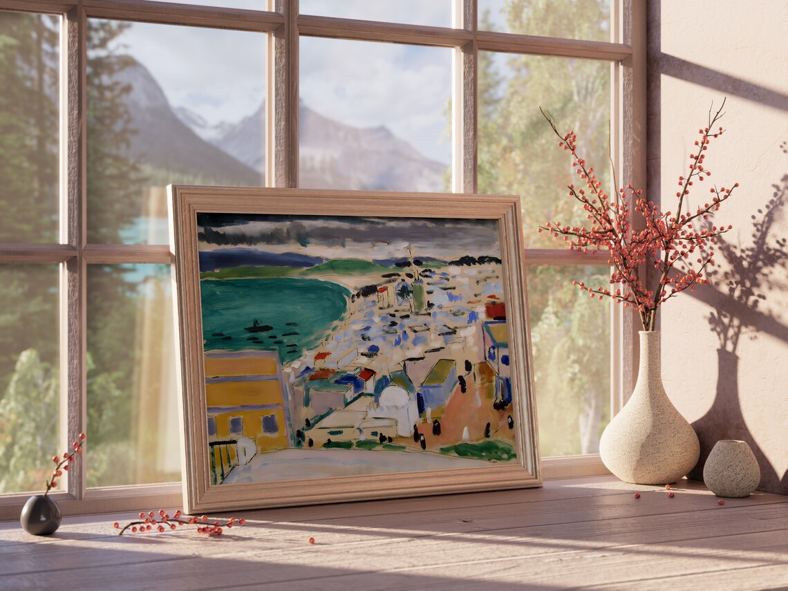 Henri Matisse The Bay of Tangier Coastal Town Painting Poster - Image 3