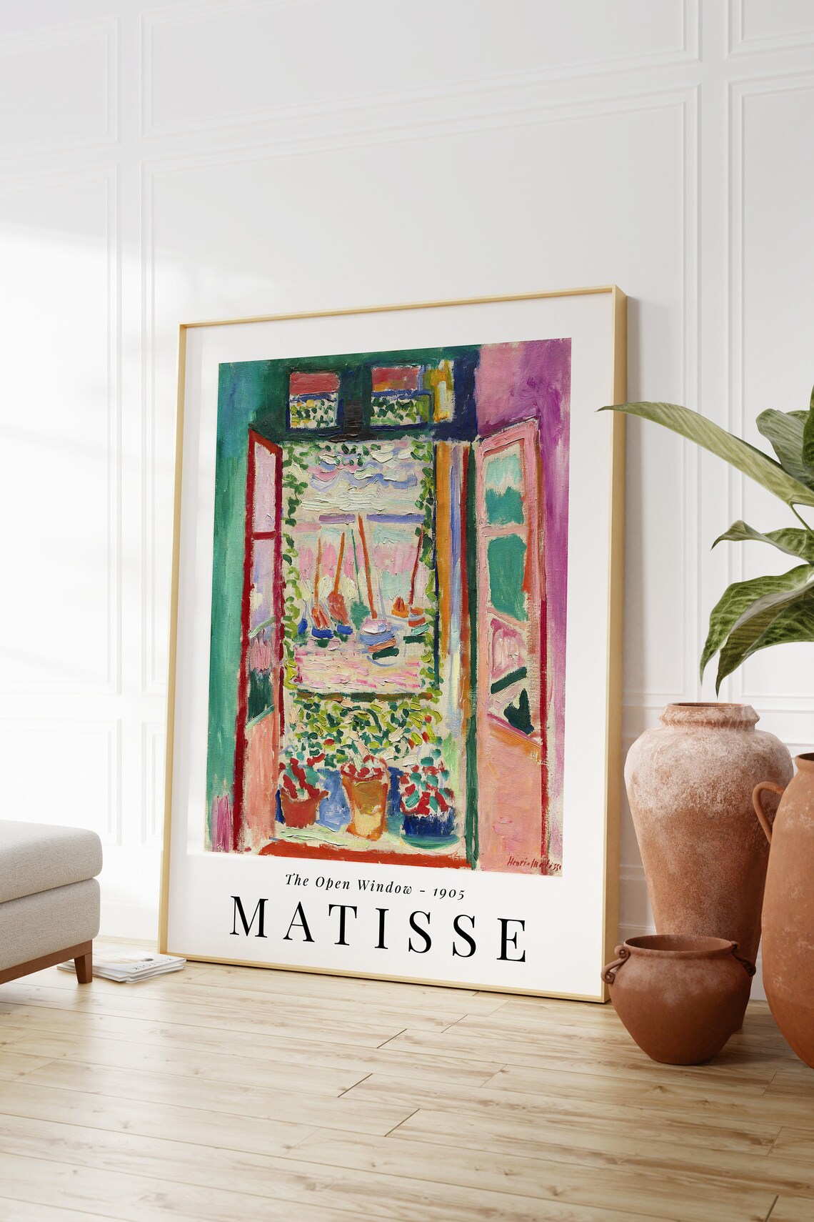 Henri Matisse The Open Window 1905 Fauvist Window Seascape Art Poster - Image 2