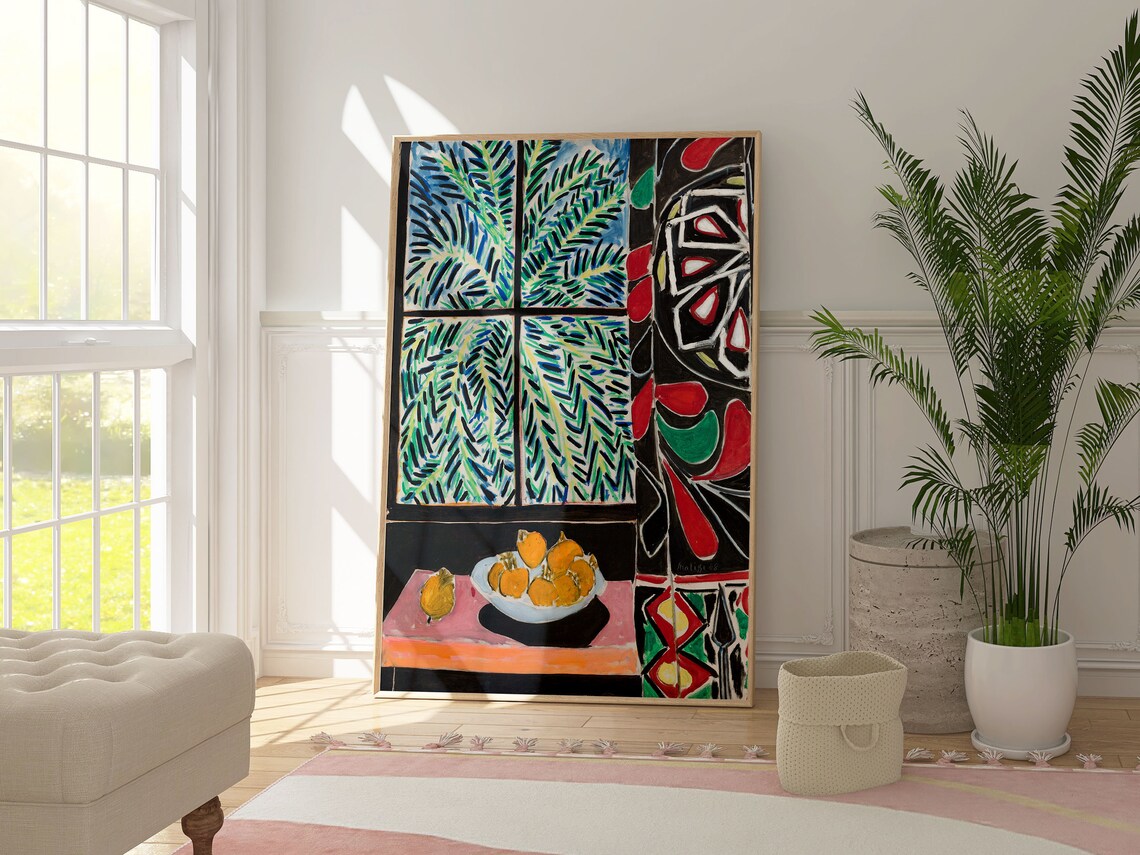Henri Matisse Interior With Egyptian Curtain Fauvist Art Poster - Image 3