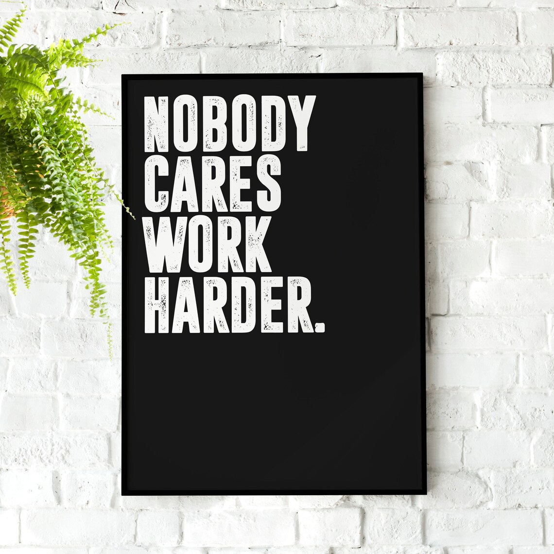 Jocko Willink Nobody Cares Work Harder, Motivational Poster