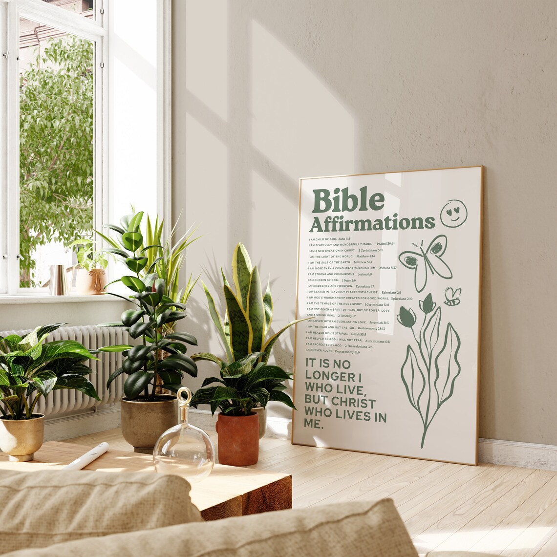 Bible Affirmations Poster, Christian Girl Room Decor - Image 3