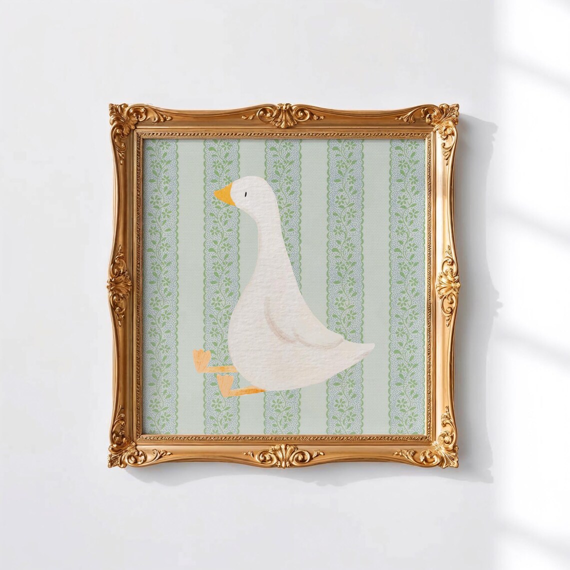 Victorian Sitting Duck Art Print, Trendy Decor - Image 2