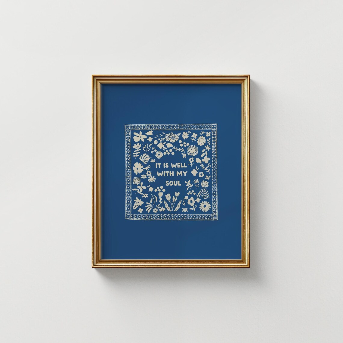 It Is Well With My Soul Vertical Illustration Print - Image 5