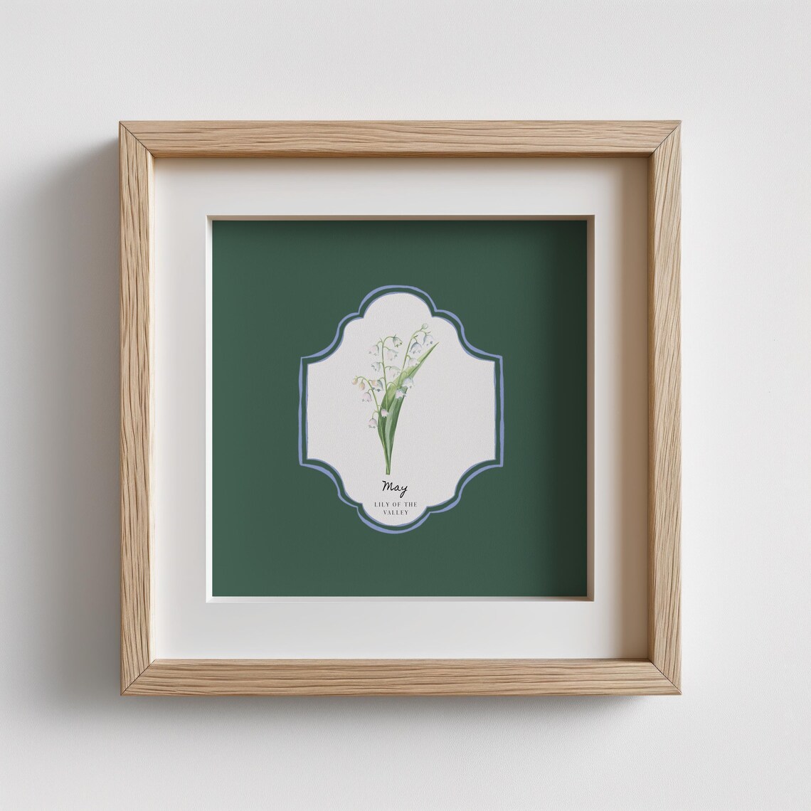 May Birth Month Flower Personalized Gift Art Print - Image 3