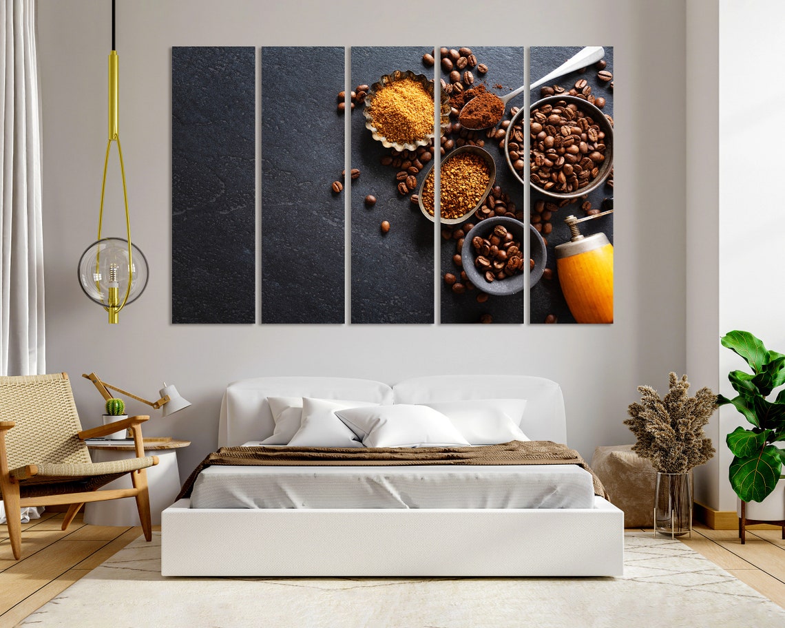 Coffee Decor For Wall Coffee Beans Print Art On Coffee Contemporary Wall Art Original Decor For Kitchen Coffee Popular Art - Image 5