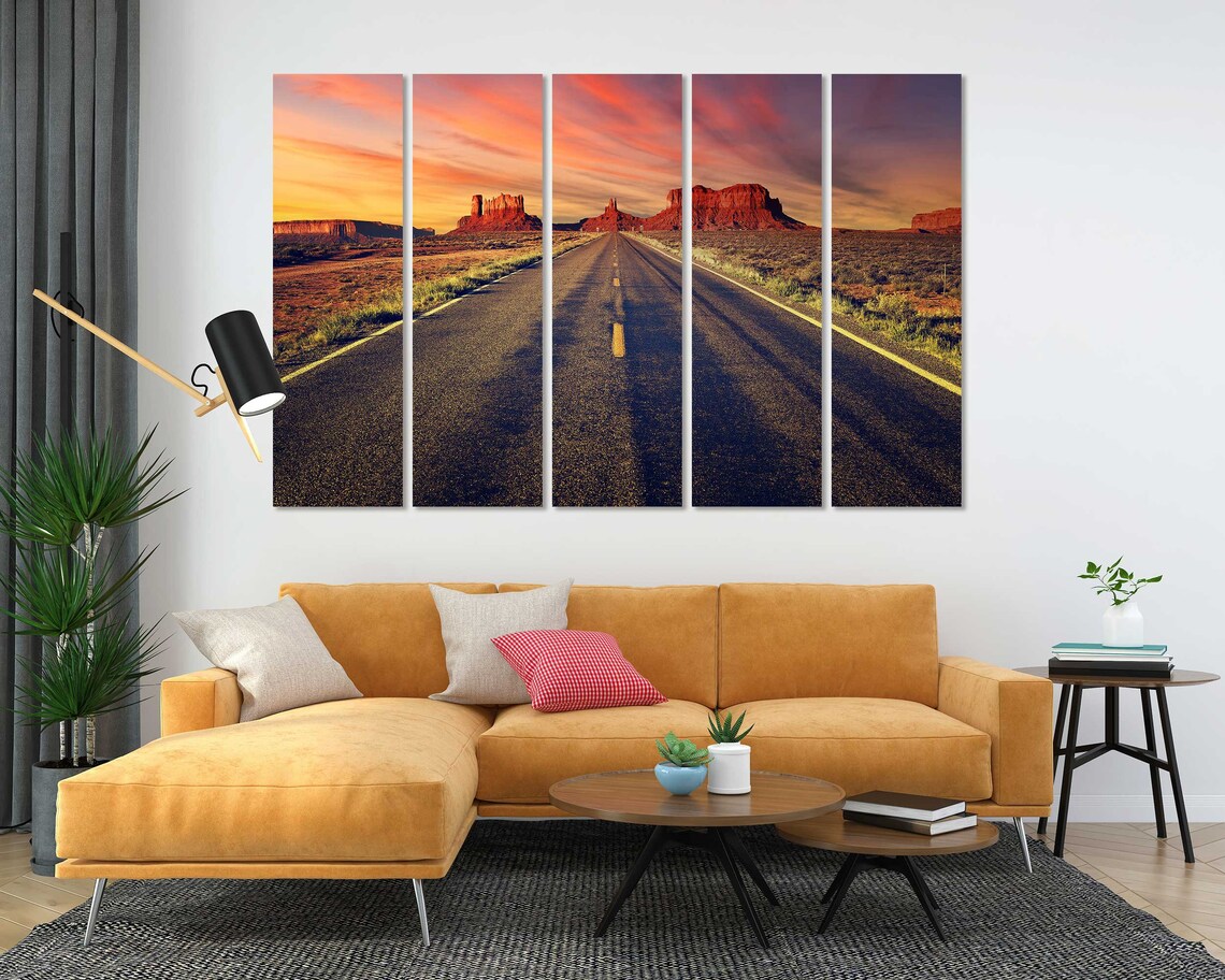 Desert Road To Monument Valley Sunset Red Rock Buttes Southwest Poster - Image 5