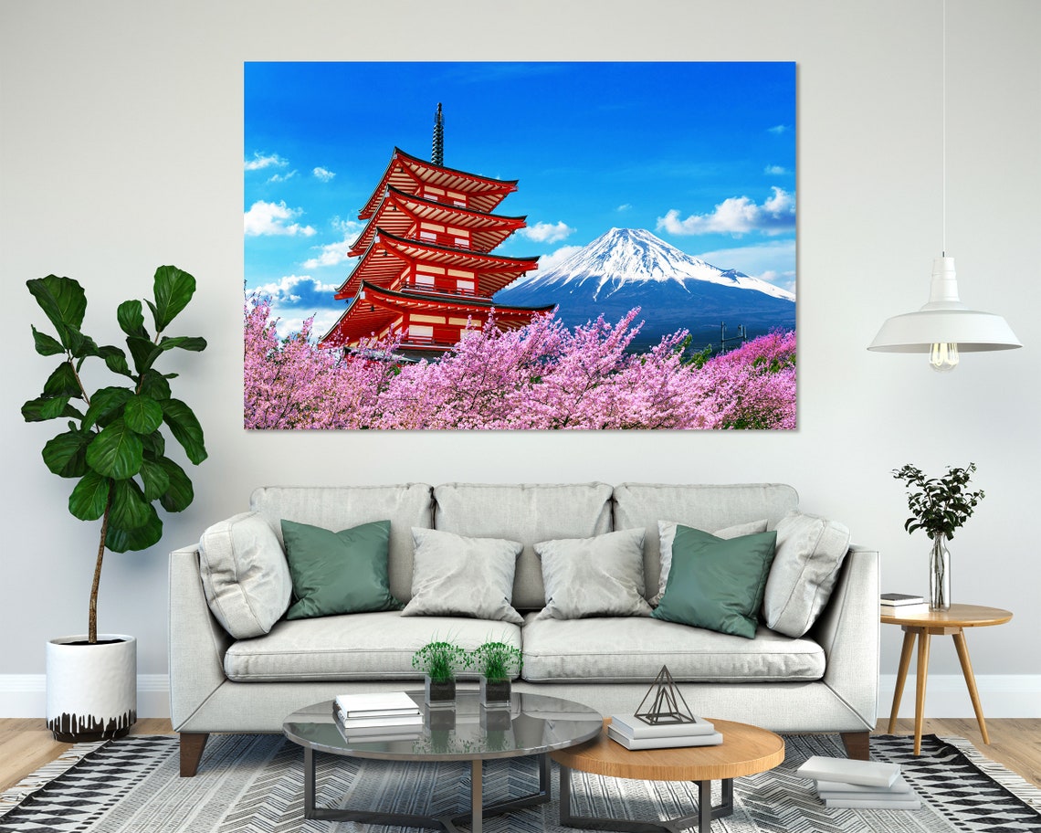Mount Fuji Chureito Pagoda Cherry Blossoms Spring Japan Travel Poster - Image 7