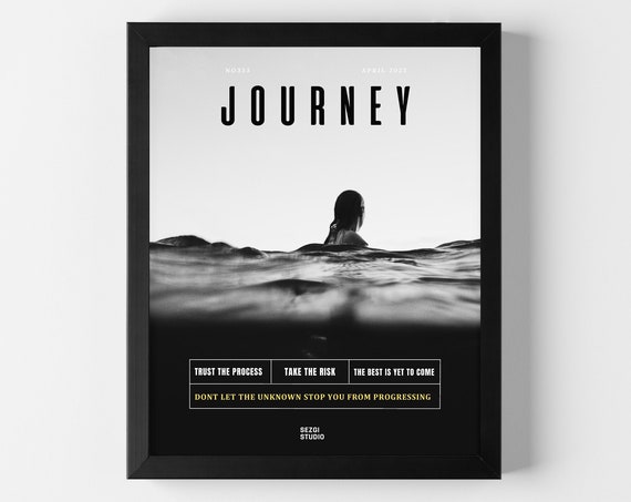 Journey Self Affirmation Wall Art Printdigital Dont Let The Unknown Stop You From Progressing Print Inspirational Saying Poster
