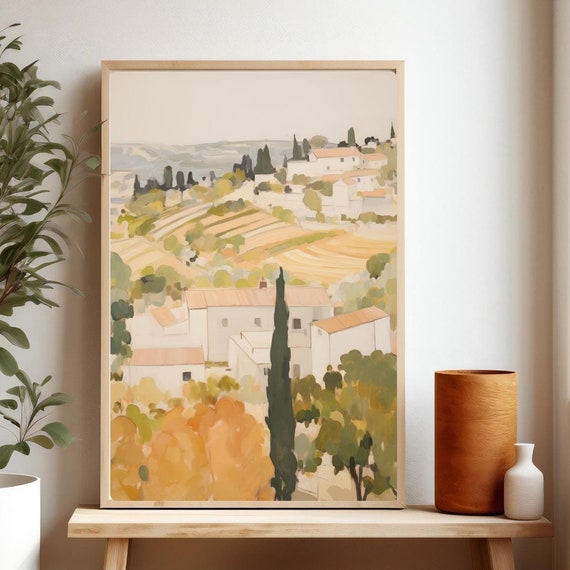 French Landscape Painting Provence Art Print