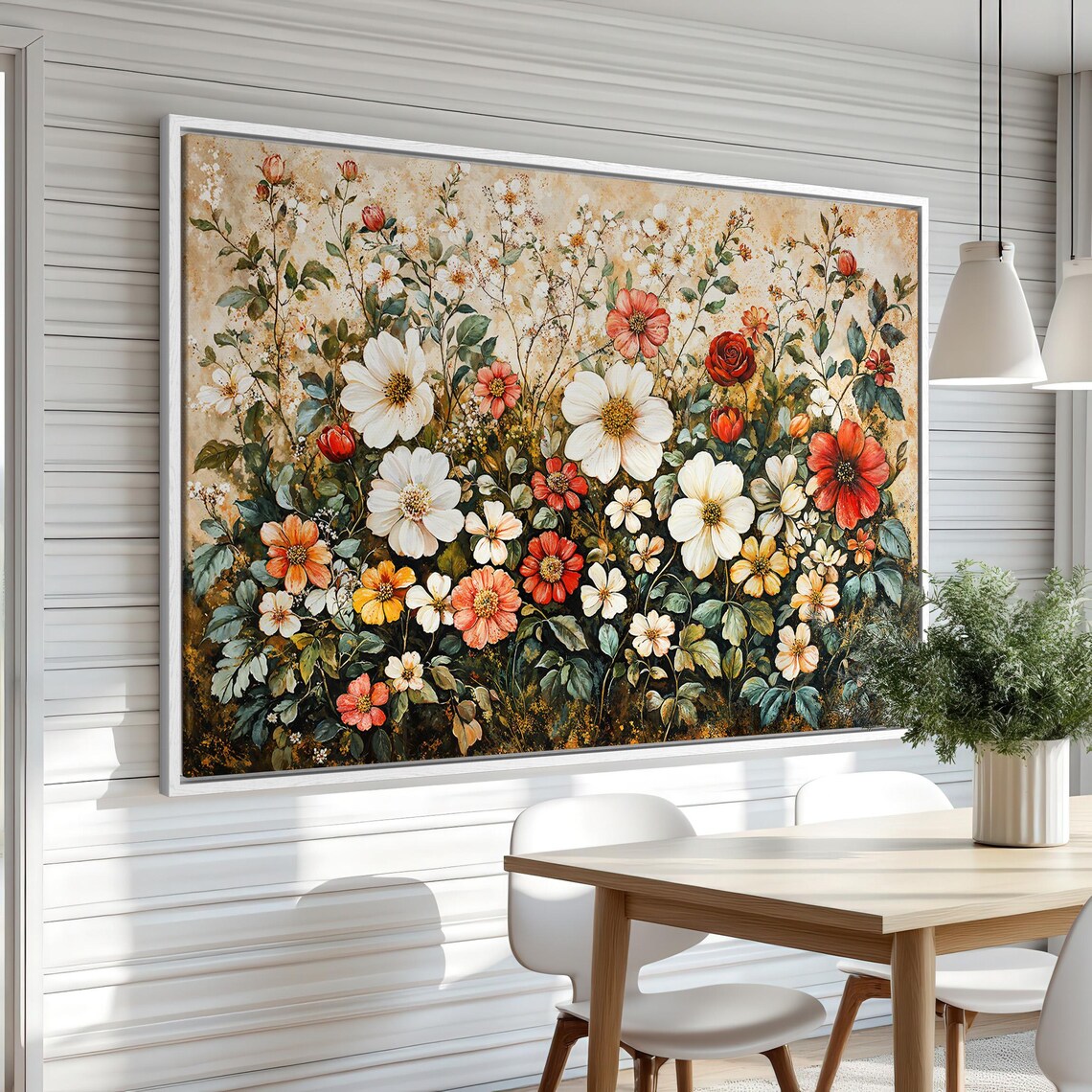 Elegant Wildflower Bouquet Garden Bloom Vintage Floral Art Poster - Image 3