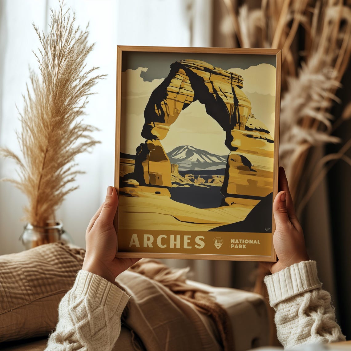 Arches National Park Delicate Arch Utah Desert Golden Poster - Image 5