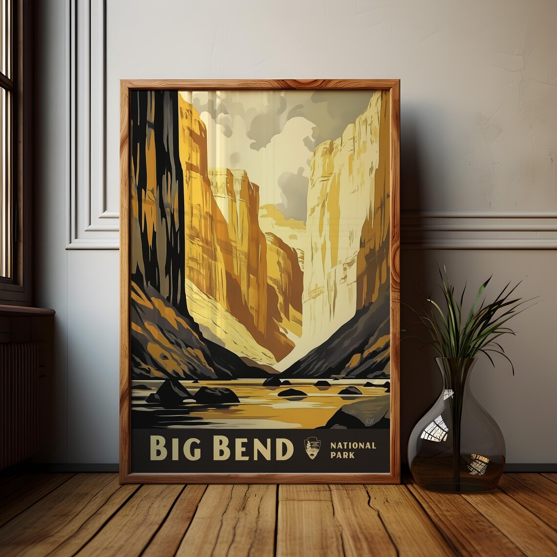 Big Bend National Park Travel Poster, Majestic Canyon - Image 3