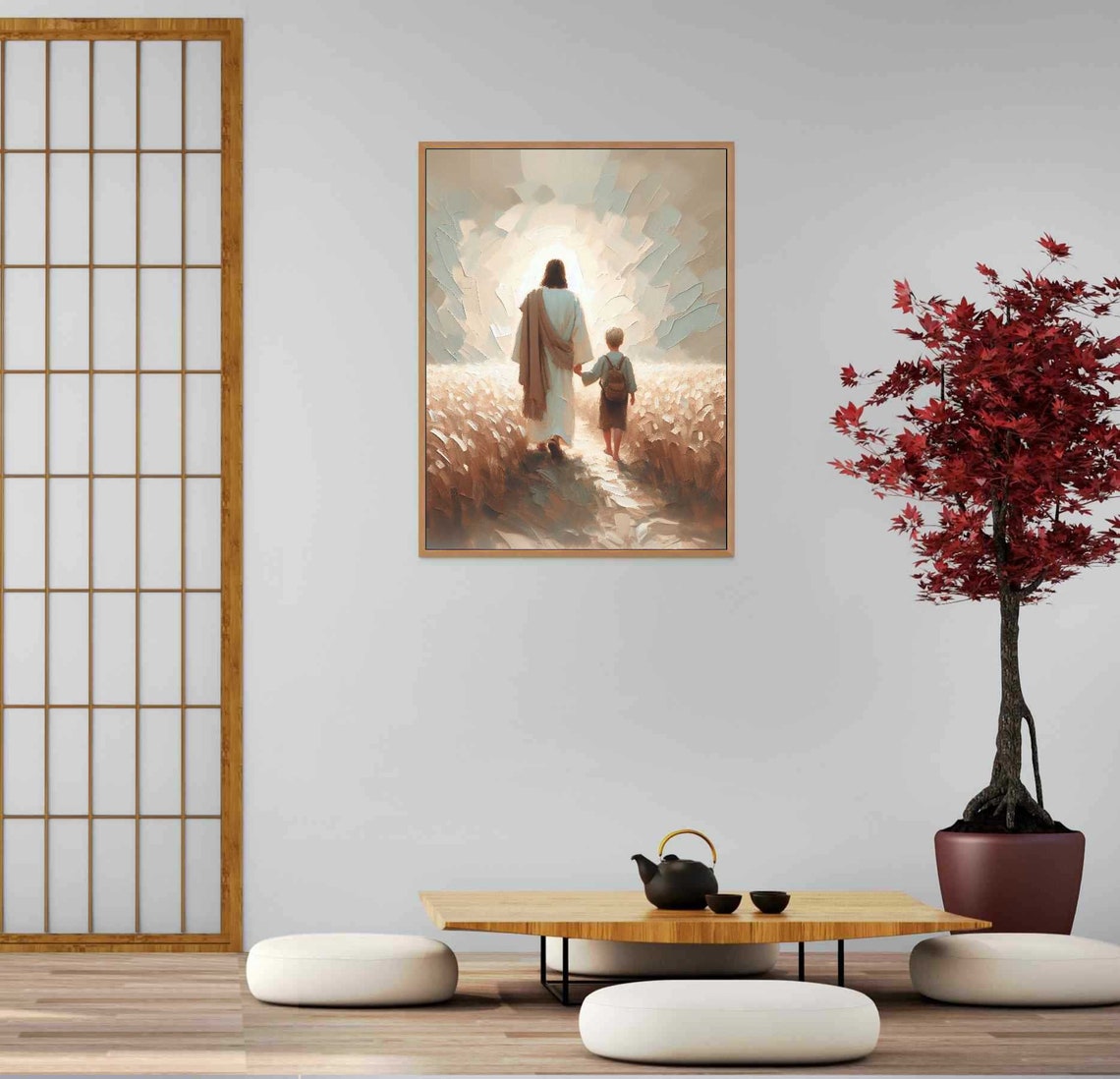 A Day To Learn Modern Christian Art, Jesus And Boy - Image 5