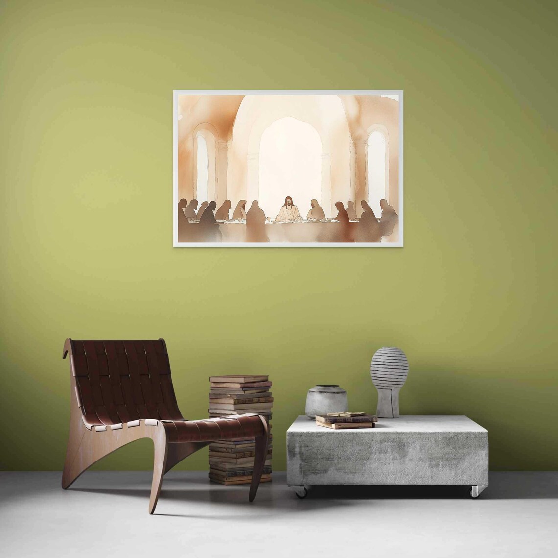 The Last Supper Christian Painting, Jesus Art Print - Image 3